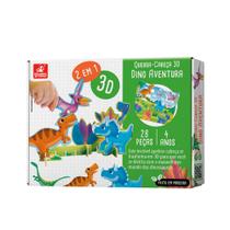 Quebra-Cabeça 3D Dino Aventura - Brincadeira de Criança Quebra-Cabeça 3D Dino Aventura - Brincadeira de Criança
