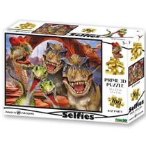 Quebra Cabeça 3D Dino Selfie Com 100 Peças Quebra Cabeça 3D Dino Selfie Com 100 Peças