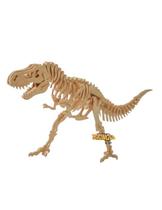 Quebra-cabeça 3D Dino T-REX MDF 55 peças Quebra-cabeça 3D Dino T-REX MDF 55 peças