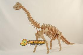 Quebra-Cabeça 3D DINOSSAURO BRAQUIOSSAURO 51 peças em MDF - DINOBRINQUE