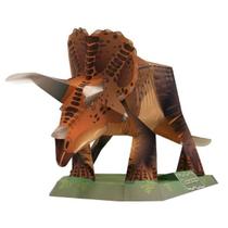 Quebra Cabeça 3D Dinossauro de Colagem Papercraft Miniatura Maquete HAS Brasil Triceratopos Quebra Cabeça 3D Dinossauro de Colagem Papercraft Miniatura Maquete HAS Brasil Triceratopos