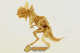 Quebra-Cabeça 3D DINOSSAURO DILOFOSSAURO 40 peças em MDF - DINOBRINQUE