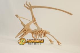 Quebra-Cabeça 3D DINOSSAURO PTERANODON 23 peças em MDF - DINOBRINQUE