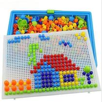 Quebra-cabeça 3D Educacional Infantil 296 Peças Brinquedos STEM Design De Grão De Cogumelo Jogo De