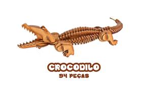 Quebra Cabeça 3D em Madeira Animais Sortidos de 30 a 94 Peças - Colecionável