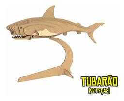 Quebra Cabeça 3d Em Madeira Pode Colorir - Animais Marinhos - Aquarela