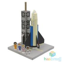 Quebra Cabeça 3D Foguete Onibus Espacial Colagem Papercraft Miniatura HAS BRASIL