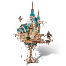 Quebra-cabeça 3D FUNPOLA Castelo a Vapor Modelo de Madeira 20x24x44 cm Quebra-cabeça 3D FUNPOLA Castelo a Vapor Modelo de Madeira 20x24x44 cm