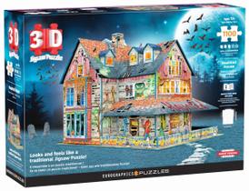 Quebra-cabeça 3D Haunted House EuroGraphics 1100 peças Quebra-cabeça 3D Haunted House EuroGraphics 1100 peças
