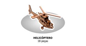 Quebra cabeça 3d - helicoptero - AQUARELA BRINQUEDOS