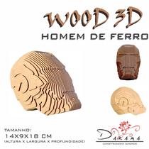 Quebra Cabeça 3D Homem De Ferro Decoração Enfeite Iron Man