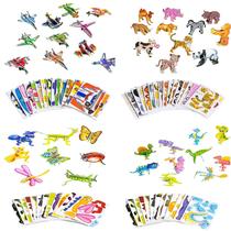 Quebra-cabeça 3D Lovyan Educational, 100 unidades para crianças, insetos e dinossauros