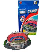Quebra Cabeça 3D Mini Estádio Camp Nou Barcelona 27 Peças - Estilo Boleiro