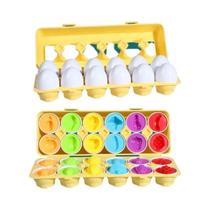 Quebra-Cabeça 3D Montessori Para Crianças, Ovos Com Parafusos, Brinquedos Educativos De Matemática E