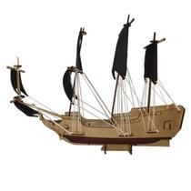 Quebra Cabeça 3D Navio Pirata Mdf