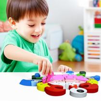 Quebra cabeça 3D Pedagogico infantil madeira coordenação motora Quebra cabeça 3D Pedagogico infantil madeira coordenação motora