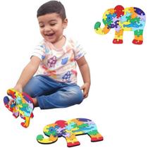 Quebra cabeça 3D Pedagogico infantil madeira coordenação motora Quebra cabeça 3D Pedagogico infantil madeira coordenação motora