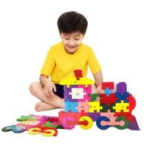 Quebra cabeça 3D Pedagogico infantil madeira coordenação motora Quebra cabeça 3D Pedagogico infantil madeira coordenação motora