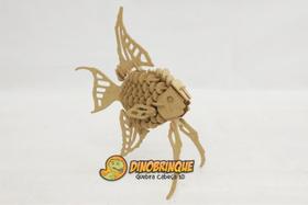 Quebra-Cabeça 3D PEIXE ORNAMENTAL 130 peças em MDF - DINOBRINQUE