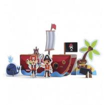 Quebra-Cabeça 3D Piratas - Babebi - Brinquedo Educativo