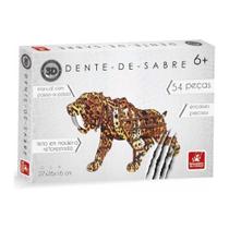 Quebra cabeça 3D Planet Adventure Dente de Sabre 54 peças - Brincadeira de Criança