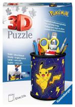 Quebra-cabeça 3D Ravensburger Pokémon Pencil Pencil Pencil Pot 54 peças