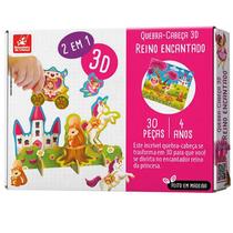 Quebra-Cabeça 3D Reino Encantado 30 Peças - Brincadeira de Criança Quebra-Cabeça 3D Reino Encantado 30 Peças - Brincadeira de Criança
