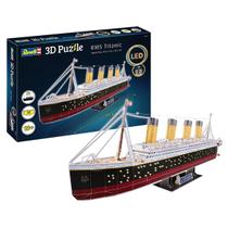 Quebra Cabeça 3D Rms Titanic Com Led 879Mm Revell 154 Quebra Cabeça 3D Rms Titanic Com Led 879Mm Revell 154