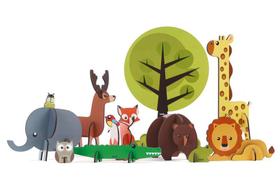 Quebra-cabeça 3D Savana Brinquedo Educativo - Babebi Quebra-cabeça 3D Savana Brinquedo Educativo - Babebi