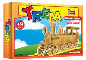 Quebra-Cabeça 3D Trem 33 x 16 x 12 cm 33 Peças em Madeira Ref. 3883 Quebra-Cabeca 3D Trem 33 x 16 x 12 cm 33 Pecas em Madeira Ref. 3883