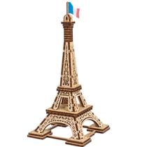 Quebra-cabeça 3D UGEARS Paris Torre Eiffel modelo 50 peças para adultos