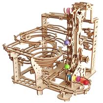 Quebra-cabeça 3D Wooden Marble Run i-chony Wood Crafts para adultos