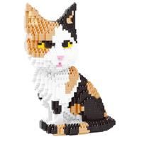 Quebra-cabeça 3D XinLiangDian Gato Calico 1300 Peças Blocos