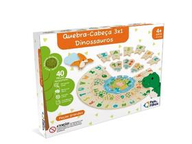 Quebra- Cabeça 3x1 Dinossauro 41 Peças 792951 Pais e Filhos