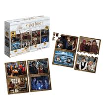 Quebra-Cabeça 4 Cenas de 100 Peças Harry Potter 400 peças 6797.6 - Xalingo