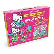Quebra cabeça 4 em 1 para colorir Hello Kitty - LeoeLeo - Leo&Leo Quebra cabeça 4 em 1 para colorir Hello Kitty - LeoeLeo - Leo&Leo