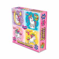 Quebra-Cabeça 4 em 1 Unicórnio Quebra-Cabeça 4 em 1 Unicórnio