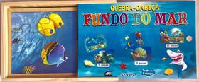 Quebra Cabeça 42 Pçs Fundo Do Mar Educativo EM MDF