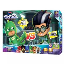 Quebra Cabeça 48 peças Pj Masks Largatixo vs Romeo Mimo Toys