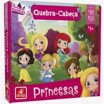 Quebra-Cabeça 48 Peças Princesas Brincadeira de Criança