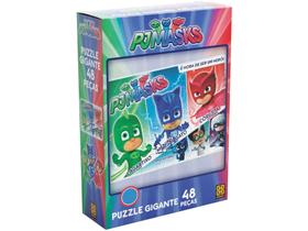 Quebra-cabeça 48 Peças Puzzle Gigante PJ Masks - Grow Quebra-cabeça 48 Peças Puzzle Gigante PJ Masks - Grow