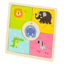 Quebra Cabeça 5 Peças Monte O Bichinho - Dican Quebra Cabeça 5 Peças Monte O Bichinho - Dican