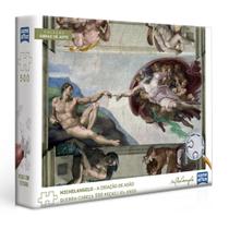 Quebra-Cabeça 500 Pcs A Criação De Adão - Toyster 003234 Quebra-Cabeça 500 Pcs A Criação De Adão - Toyster 003234