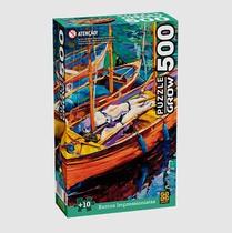 Quebra cabeça 500 pcs - barcos impressionistas