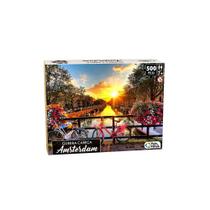Quebra-Cabeça 500 peças Amsterdam - Pais e Filhos Quebra-Cabeça 500 peças Amsterdam - Pais e Filhos