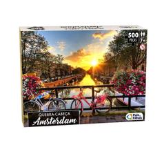 Quebra Cabeça 500 Peças Amsterdam Pais E Filhos Quebra Cabeça 500 Peças Amsterdam Pais E Filhos