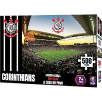 Quebra-Cabeça 500 Peças Arena Corinthians Mimo Toys 2564 Quebra-Cabeça 500 Peças Arena Corinthians Mimo Toys 2564