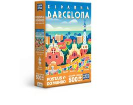 Quebra cabeça 500 peças Barcelona - Postais do mundo - Toyster Quebra cabeça 500 peças Barcelona - Postais do mundo - Toyster