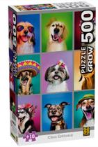 Quebra-cabeça 500 peças Cães Estilosos 4592- Grow