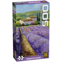 Quebra-cabeça 500 peças Campos de Lavanda Grow Quebra-cabeça 500 peças Campos de Lavanda Grow